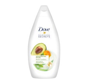 Dove Invigorating Ritual תחליב רחצה קרם שמן אבוקדו ותמצית קלנדולה 500 מ”ל