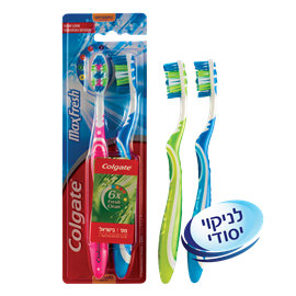 Colgate MaxFresh soft מארז מברשות שיניים / 2 יח&#39;