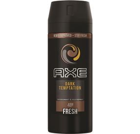 Axe Dark Temptation דאודורנט ספריי גוף לגבר בניחוח שוקולד 150 מ&#39;&#39;ל