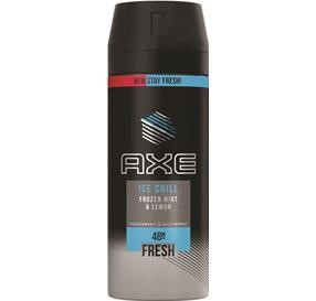 Axe Ice Chill Frozen mint &amp; Lemon FRESH דאודורנט ספריי לגבר 150 מ&#39;&#39;ל