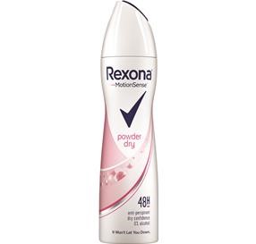 Rexona MotionSense Powder Dry דאודורנט ספריי טלק 150 מ&#39;&#39;ל