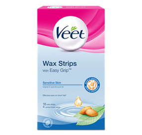 Veet Easy-Gelwax רצועות שעווה מוכנות לשימוש לקו הביקיני ובית השחי מתים לעור רגיש