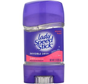  Lady Speed Stick Invisible Dry Shower Fresh ליידי ספיד ג&#39;ל ורוד / 65 גר&#39;