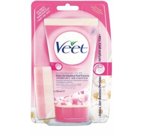Veet- קרם להסרת שיער במקלחת לעור רגיל / 150 מ